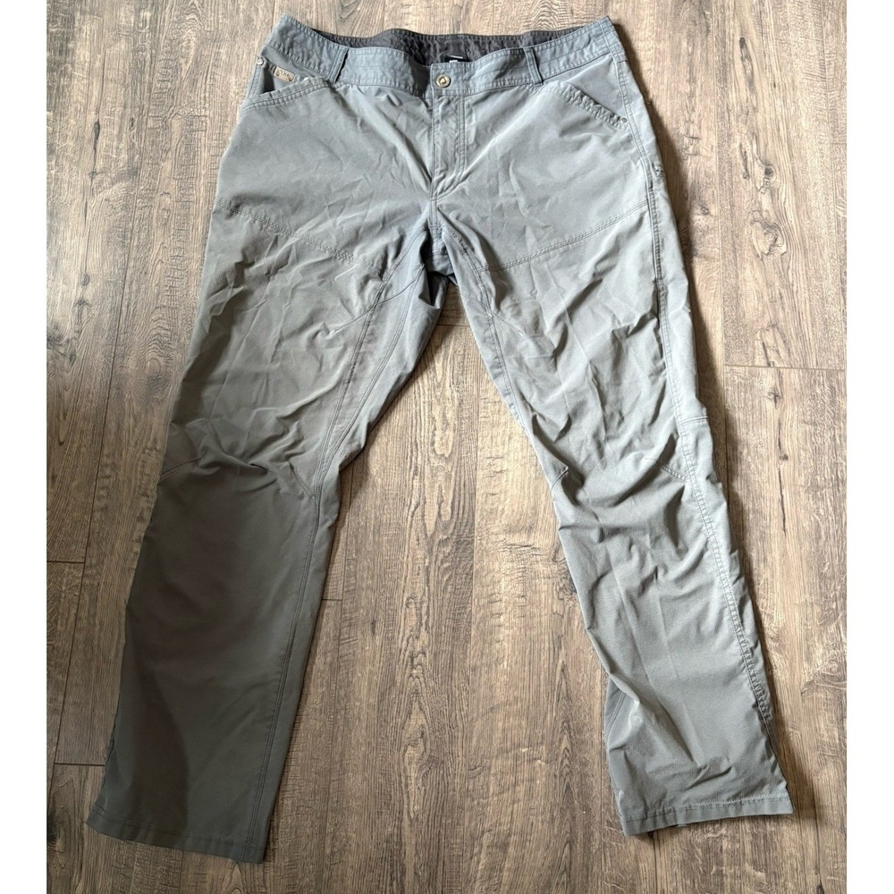Kuhl Silencr Mens‎ 40x32 Light Gray Lightweight Hiking Pants Outdoors Hiking